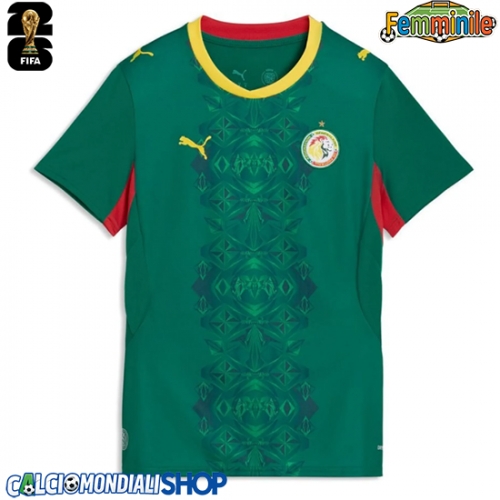 Maglie da calcio Senegal Seconda Maglia Femminile Mondiali 2026  Manica Corta